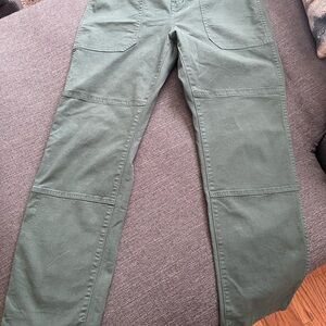 Madewell Women's Straight Leg Jeans in Olive Green